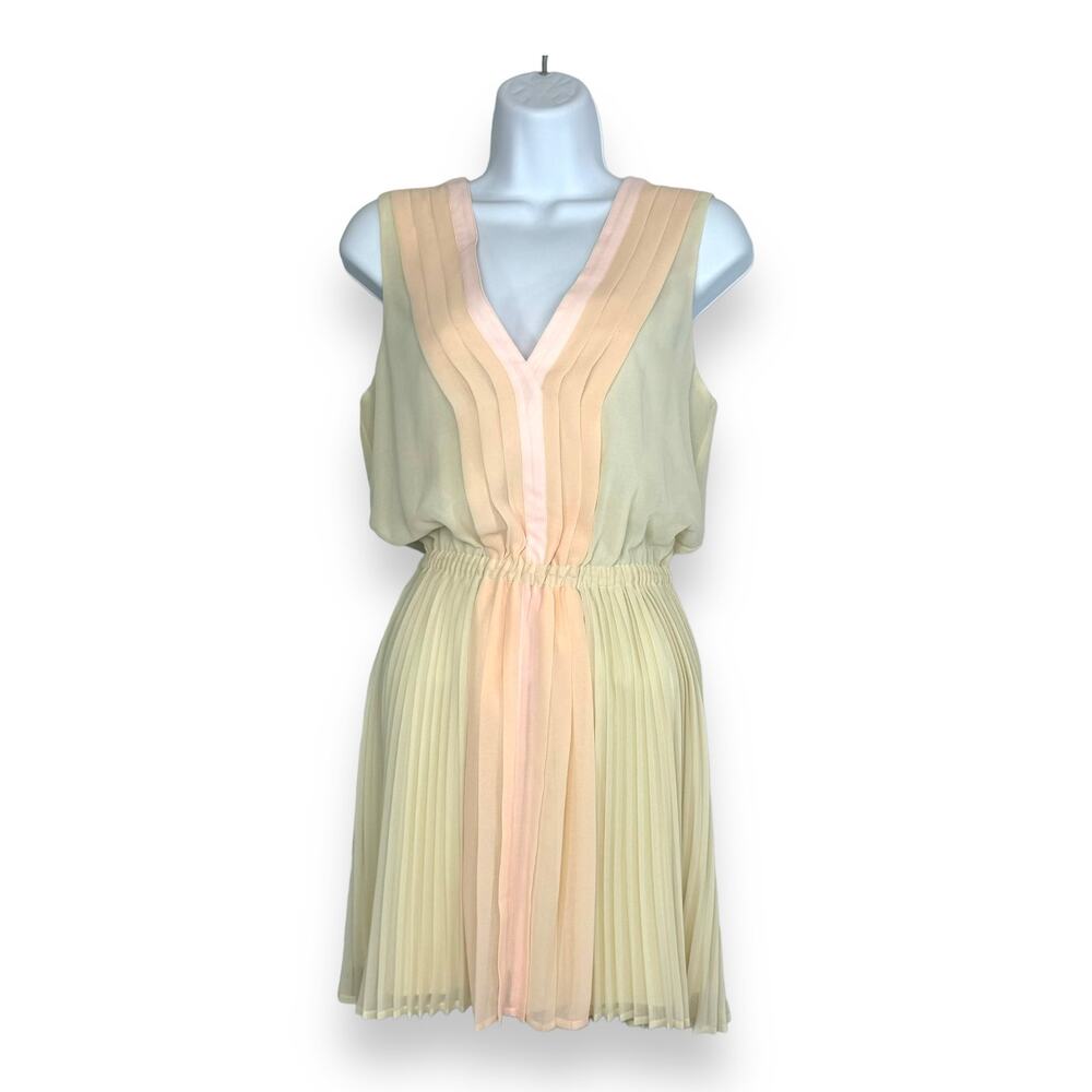 Victorias Secret Chiffon Pleated Mini Dress S Pastel Fairycore